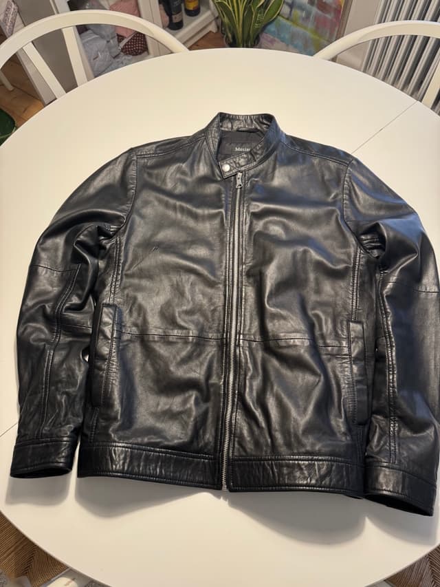 Sort Læderjakke Martinique